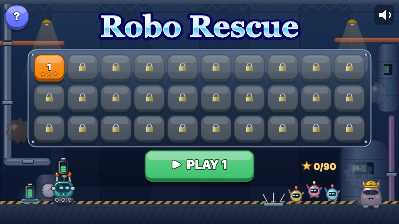 Robo Rescue: Choose a level