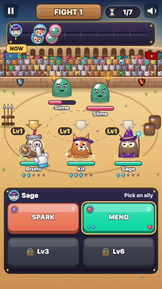 RPG-Arena: Tijdens het spel