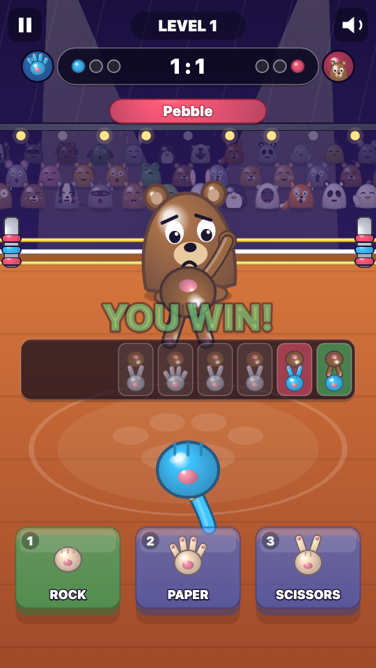 Rock Paper Arena: In play
