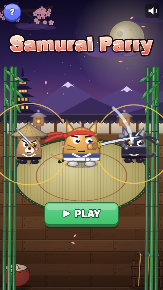 Samurai Parry: Choose a level