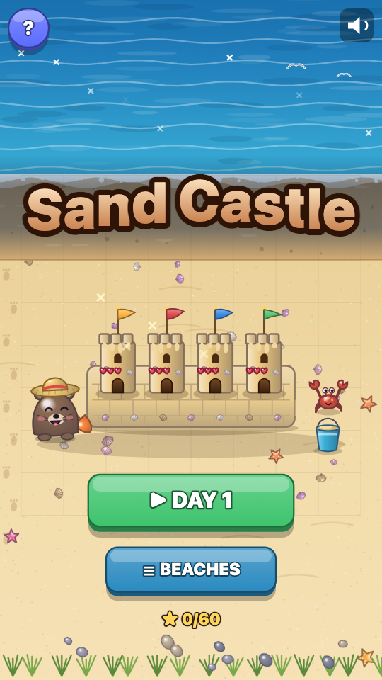 Castillo de Arena: Elige un nivel