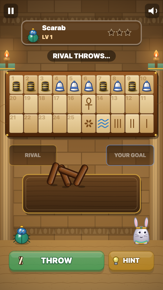 Senet: In play