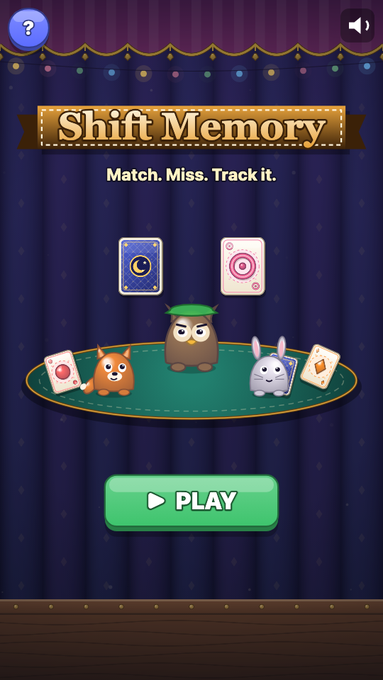 Shift Memory: Choose a level