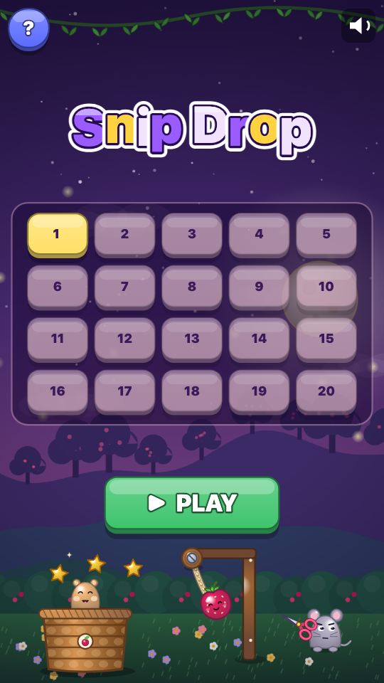 Snip Drop: Choose a level