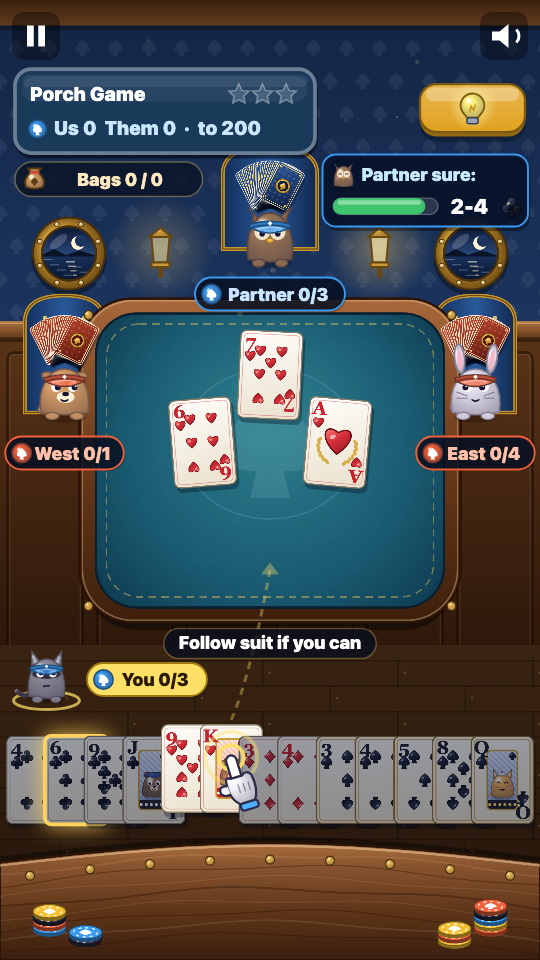 Spades: Saat bermain