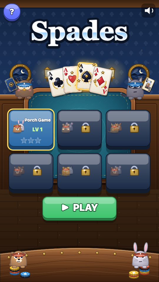 Spades: Pilih level