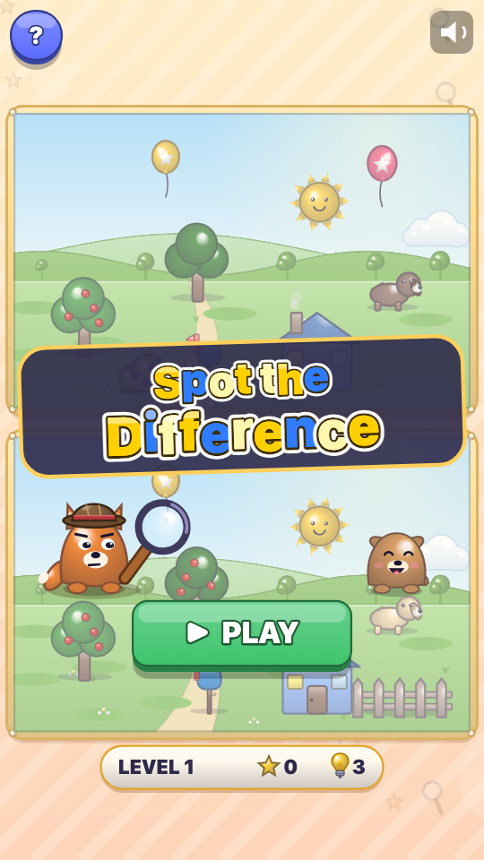 Spot the Difference: Choose a level