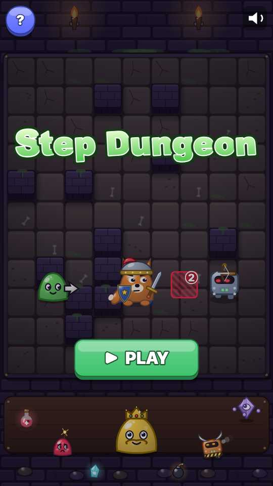 Dungeon Selangkah: Pilih level