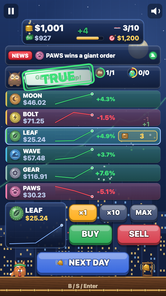 Stock Ticker: In play