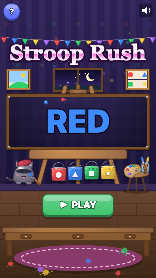 Stroop Rush: Scegli un livello
