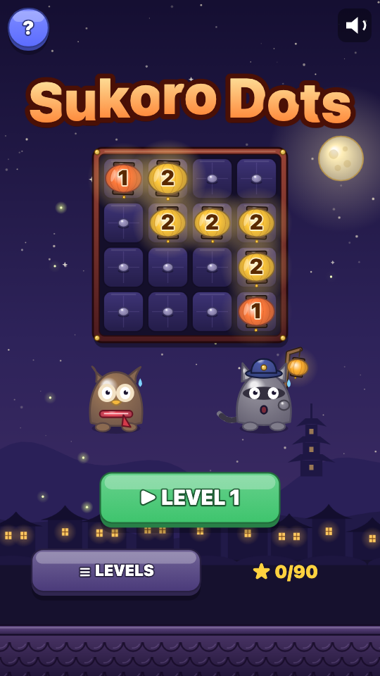 Sukoro Dots: Choose a level