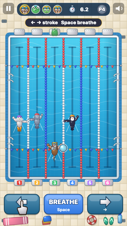 Swim Relay: In play