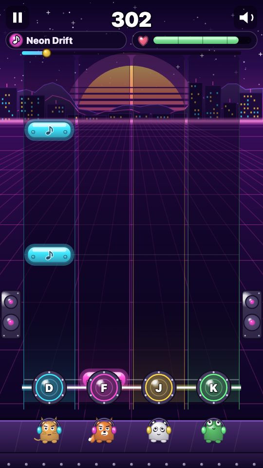 Carriles Synth: Partida