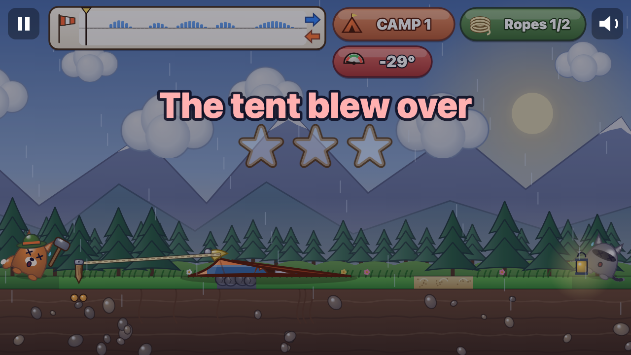 Pianta la Tenda: In gioco