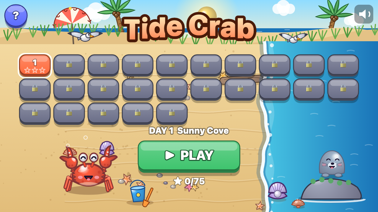 Tide Crab: Choose a level