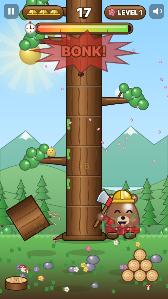 टिंबर चॉप: खेलते हुए