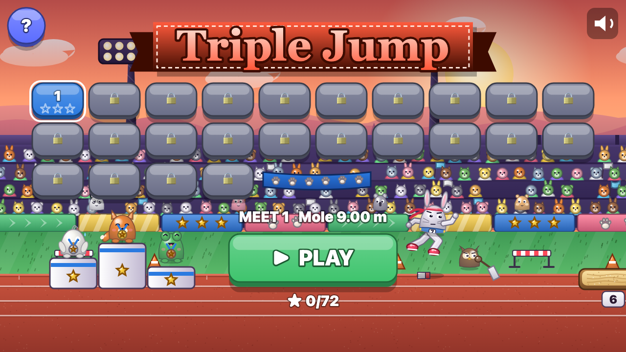 Triple Jump: Choose a level