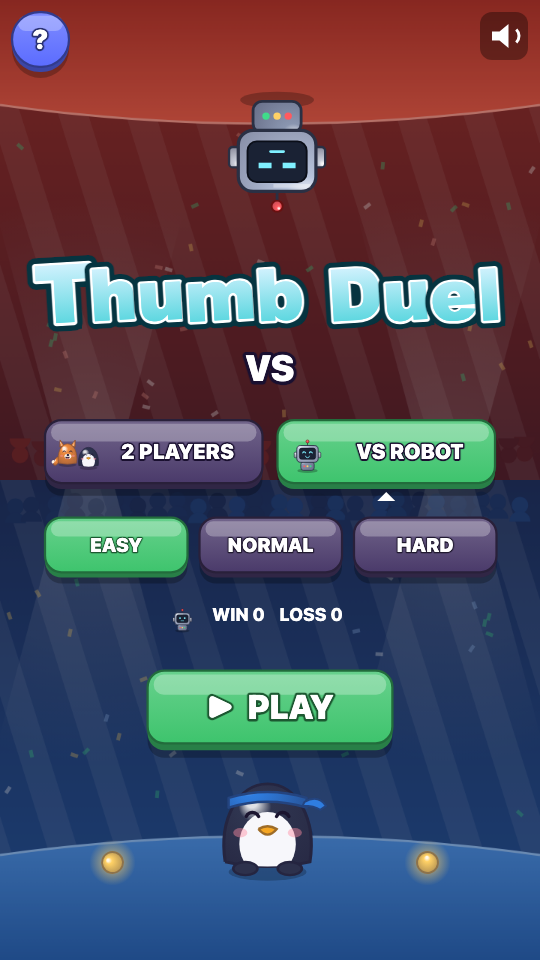 Duel de Pouces: Choisis un niveau