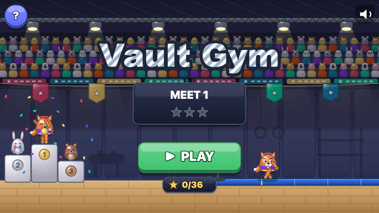 Vault Gym: Choose a level