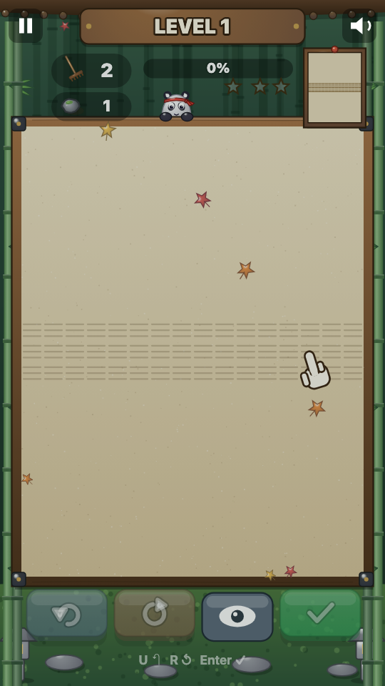 禅の庭: プレイ画面