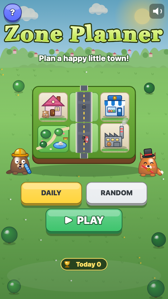 Zone Planner: Choose a level